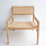 Marlin Teak Rattan Insert Armchair - Natural Armchair Buddy-Local   