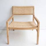 Marlin Teak Rattan Insert Armchair - Natural Armchair Buddy-Local   
