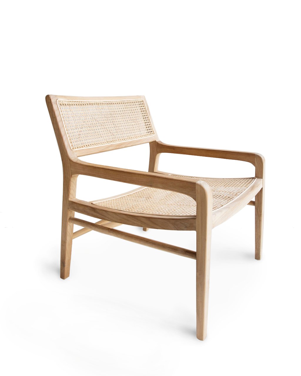 Marlin Teak Rattan Insert Armchair - Natural Armchair Buddy-Local   