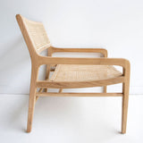Marlin Teak Rattan Insert Armchair - Natural Armchair Buddy-Local   