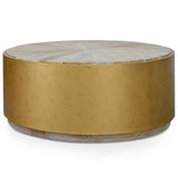 Ex Display - Melvin 1m Round Elm Coffee Table Coffee Table Nicki-Core