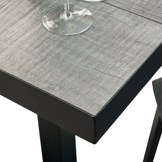 Memphis 80cm Ceramic Outdoor Bar Table - Charcoal DT5754-MT