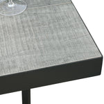 Memphis 80cm Ceramic Outdoor Bar Table - Charcoal Outdoor Table Melting-Local   