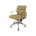 Ex Display - Ashton Low Back Office Chair - Light Brown Leather Office Chair Yus Furniture-Core