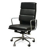 Ashton High Back Office Chair - Black Leather Office Chair Yus Furniture-Core   