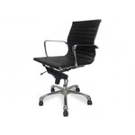 Ex Display - Veera Low Back Office Chair - Black Leather Office Chair Yus Furniture-Core   