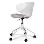 Betrillo White Office Chair - Light Grey Seat Office Chair LF-Core