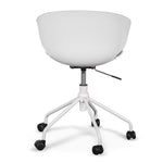Betrillo White Office Chair - Light Grey Seat Office Chair LF-Core