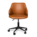 Hester Office Chair - Vintage Tan with Black Base Office Chair LF-Core   