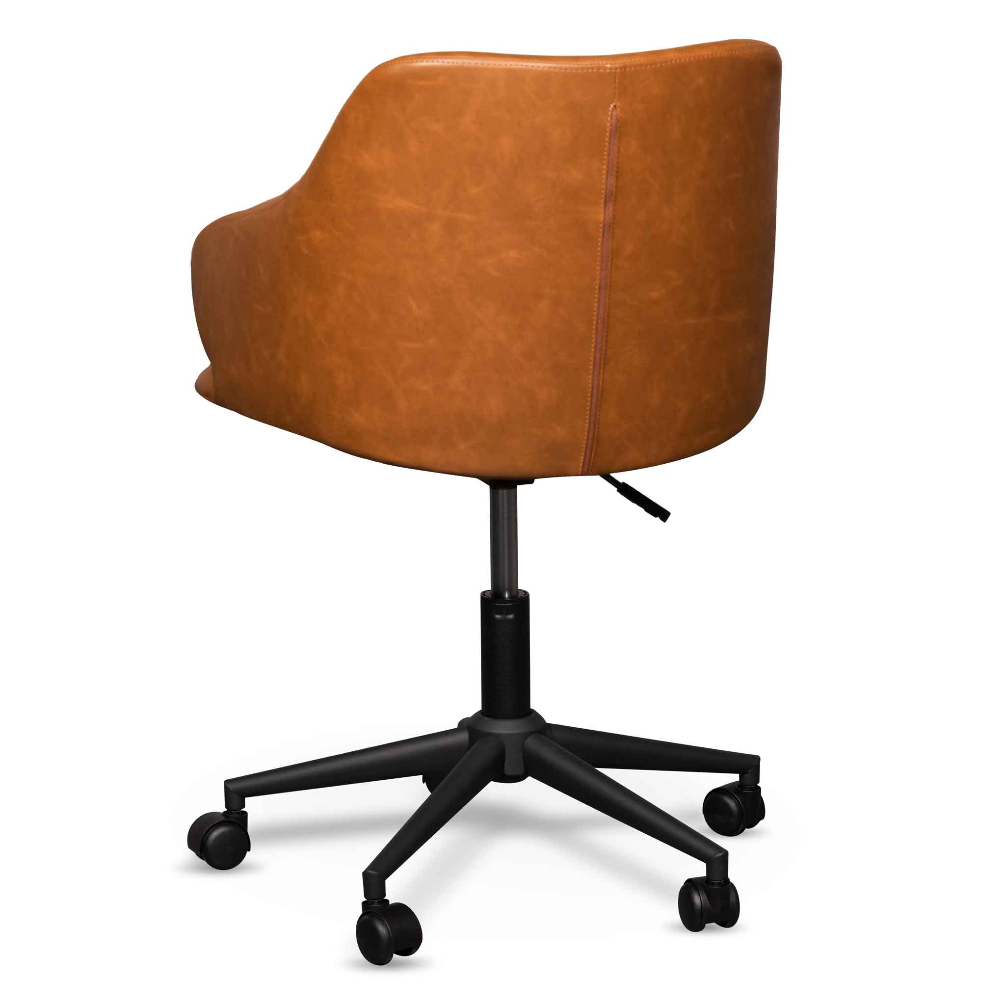 Hester Office Chair - Vintage Tan with Black Base Office Chair LF-Core   