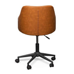 Hester Office Chair - Vintage Tan with Black Base Office Chair LF-Core   