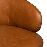 Hester Office Chair - Vintage Tan with Black Base Office Chair LF-Core   