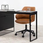 Hester Office Chair - Vintage Tan with Black Base Office Chair LF-Core   