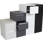 Rotom Standing 3 Drawer Filing Cabinet - White Filing Cabinet Rline-Local   