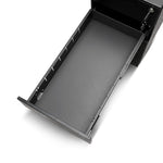 Russel 3 Drawers Slim Mobile Pedestal - Black Office Cabinet Sun Desk-Core   