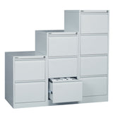 Rotom Standing 4 Drawer Filing Cabinet - Silver Filing Cabinet Rline-Local   