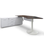 Elite 2.52m Executive Office Desk Left Return - Black - Last One Office Desk Sun Desk-Core   