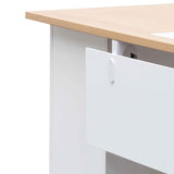 Halo 1 Seater Office Desk - Natural and White Office Desk Sun Desk-Core   