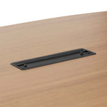 Vogue 3.6m Boardroom Meeting Table - Natural Top With Black Legs Meeting Table Sun Desk-Core   