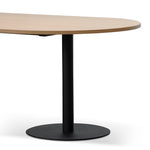 Ex Display - Ripponlea 2.4m Oval Meeting Table - Natural Office Table Sun Desk-Core