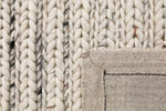 Ola Braid 225 x 155 cm New Zealand Wool Rug - Speckled Grey Rug Mos-Local   