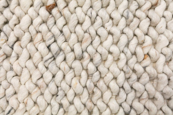 Ola Wave 225 x 155 cm New Zealand Wool Rug - Speckled Grey Rug Mos-Local   