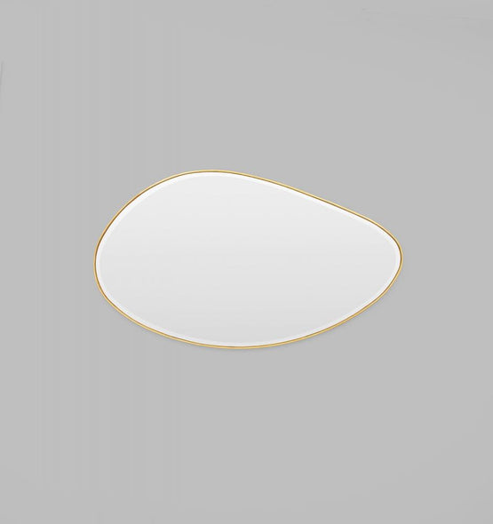 Pebble 120cm Organic Shaped Mirror - Brass Mirror Warran-Local   