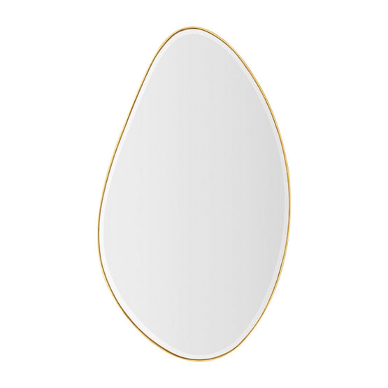 Pebble 120cm Organic Shaped Mirror - Brass Mirror Warran-Local   