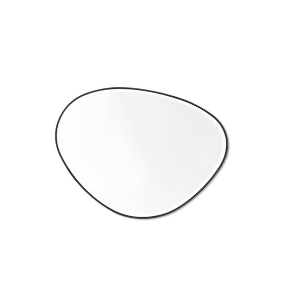 Pebble 90cm Organic Shaped Mirror - Black Mirror Warran-Local   