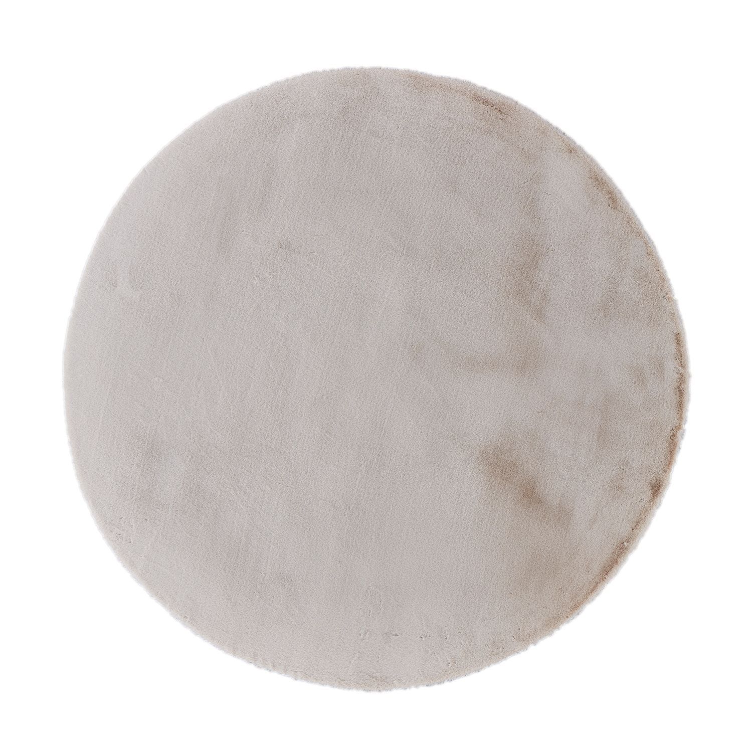 Pony Polyester 180cm Round Rug - Cream | Interior Secrets