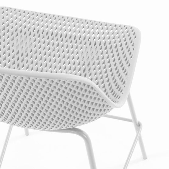 Quinby Outdoor Bar Stool - White Bar Stool The Form-Local   