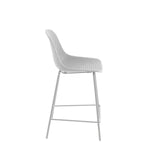Quinby Outdoor Bar Stool - White Bar Stool The Form-Local   