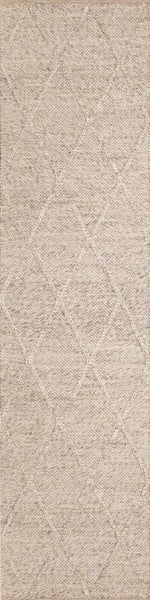Dianna 320 x 80 cm Wool Hallway Rug - Light Grey Rug Mos-Local   