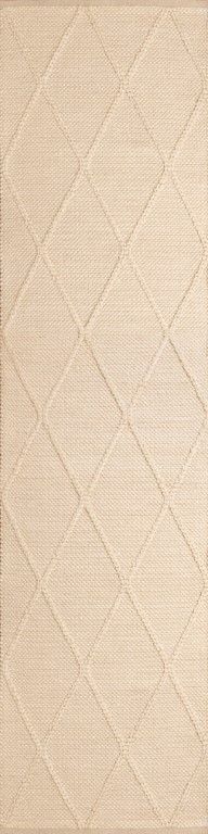 Dianna 320 x 80 cm Wool Hallway Rug - Cream Rug Mos-Local   
