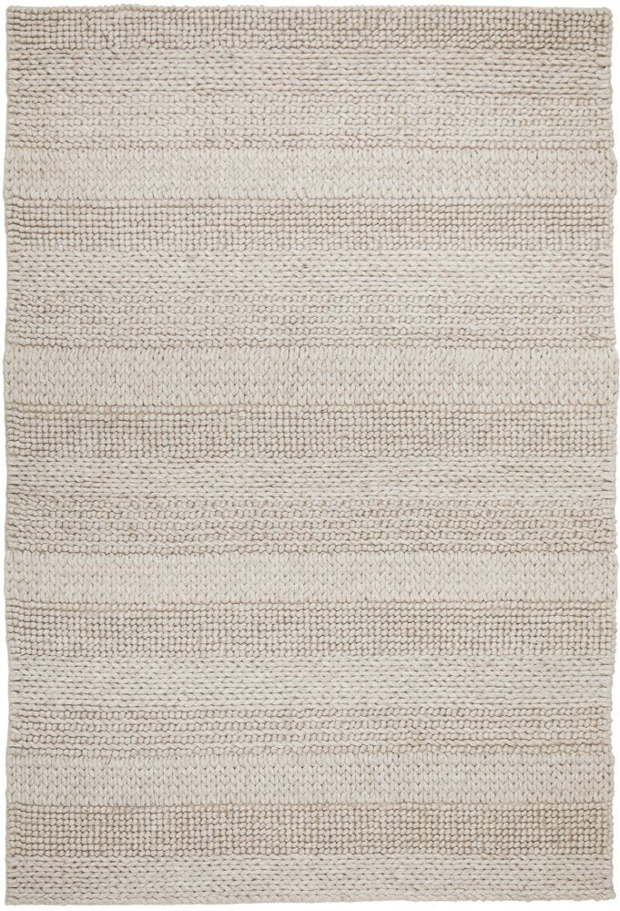 Hand Braided Beige Rug - 280 x 190cm Rug UN Rugs-Local   