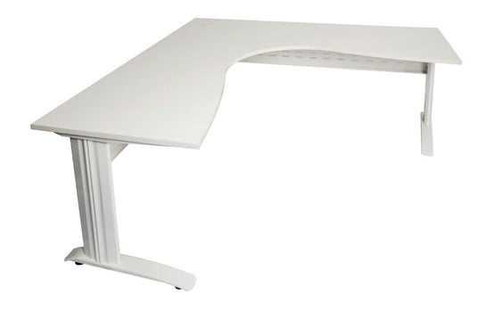 Rline Span White Corner Workstations - White Office Desk Rline-Local   