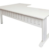 Rline Span White Corner Workstations - White Office Desk Rline-Local   