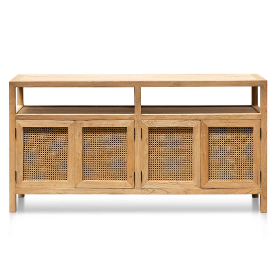 Tapia 1.6m Sideboard Unit - Natural with Rattan Doors Buffet & Sideboard Reclaimed-Core   