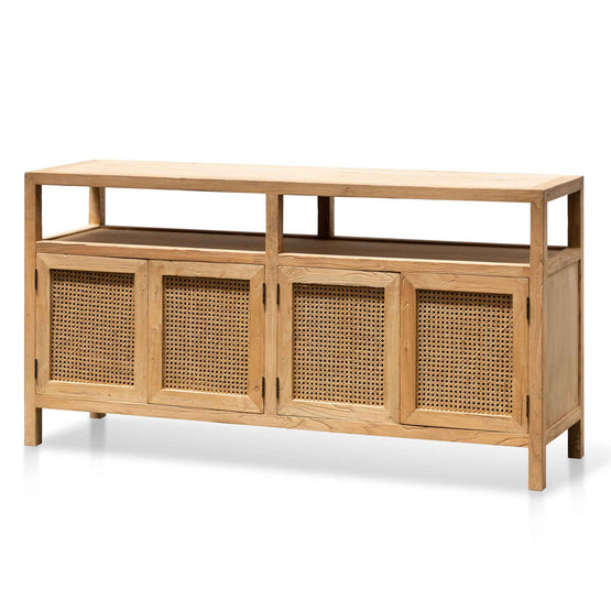 Tapia 1.6m Sideboard Unit - Natural with Rattan Doors Buffet & Sideboard Reclaimed-Core   