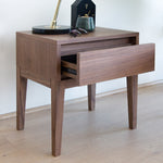 Penley Wooden Bedside Table - Walnut Bedside Table Century-Core   