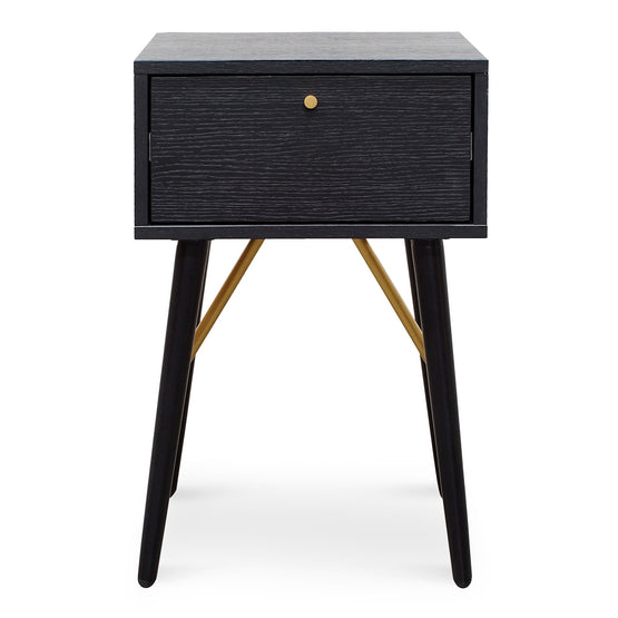 Trent Wooden Bed Side Table - Black Bedside Table Dwood-Core   
