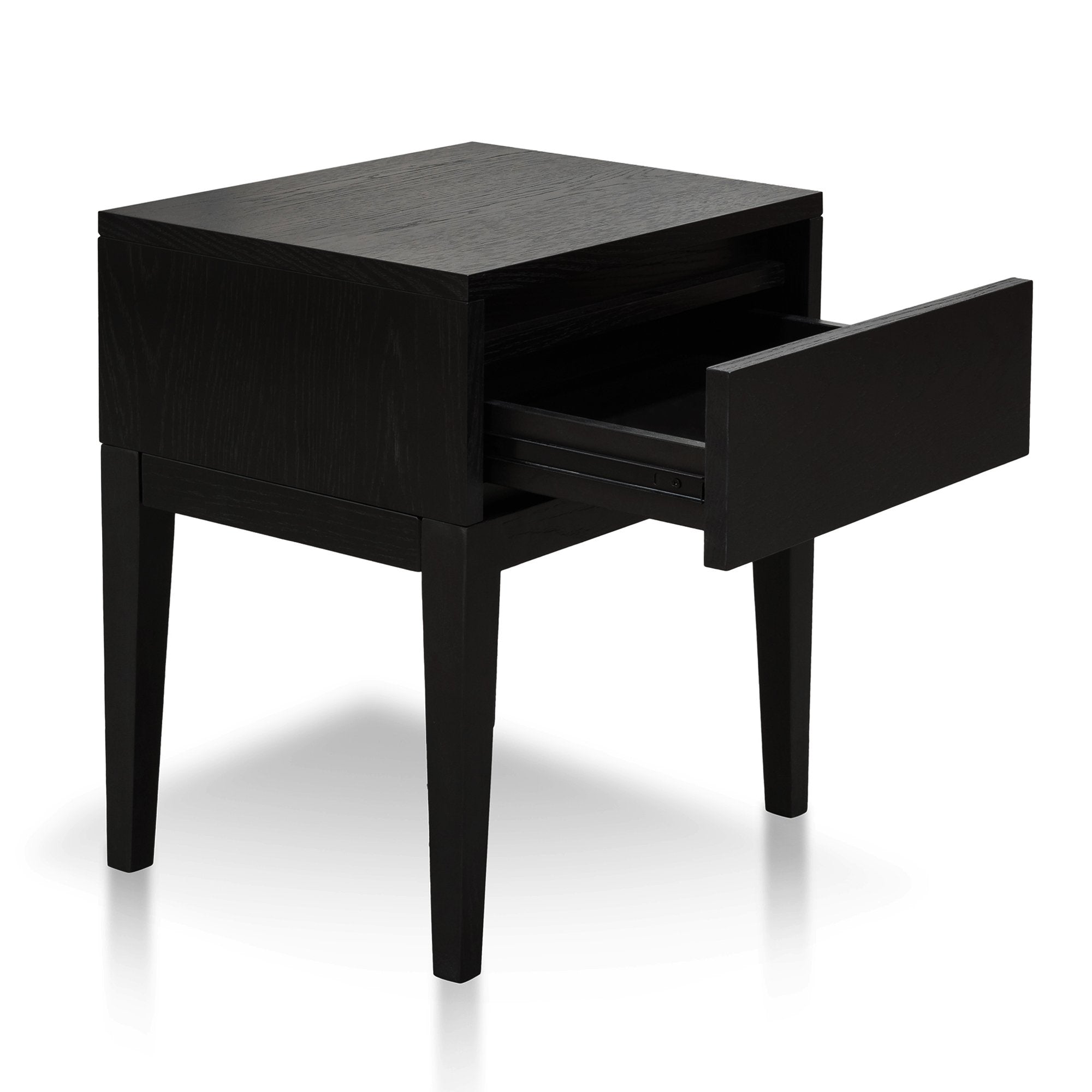 Penley Bedside Table - Black Oak Bedside Table Century-Core   