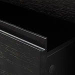 Norris Bedside Table - Black Oak Veneer | Interior Secrets
