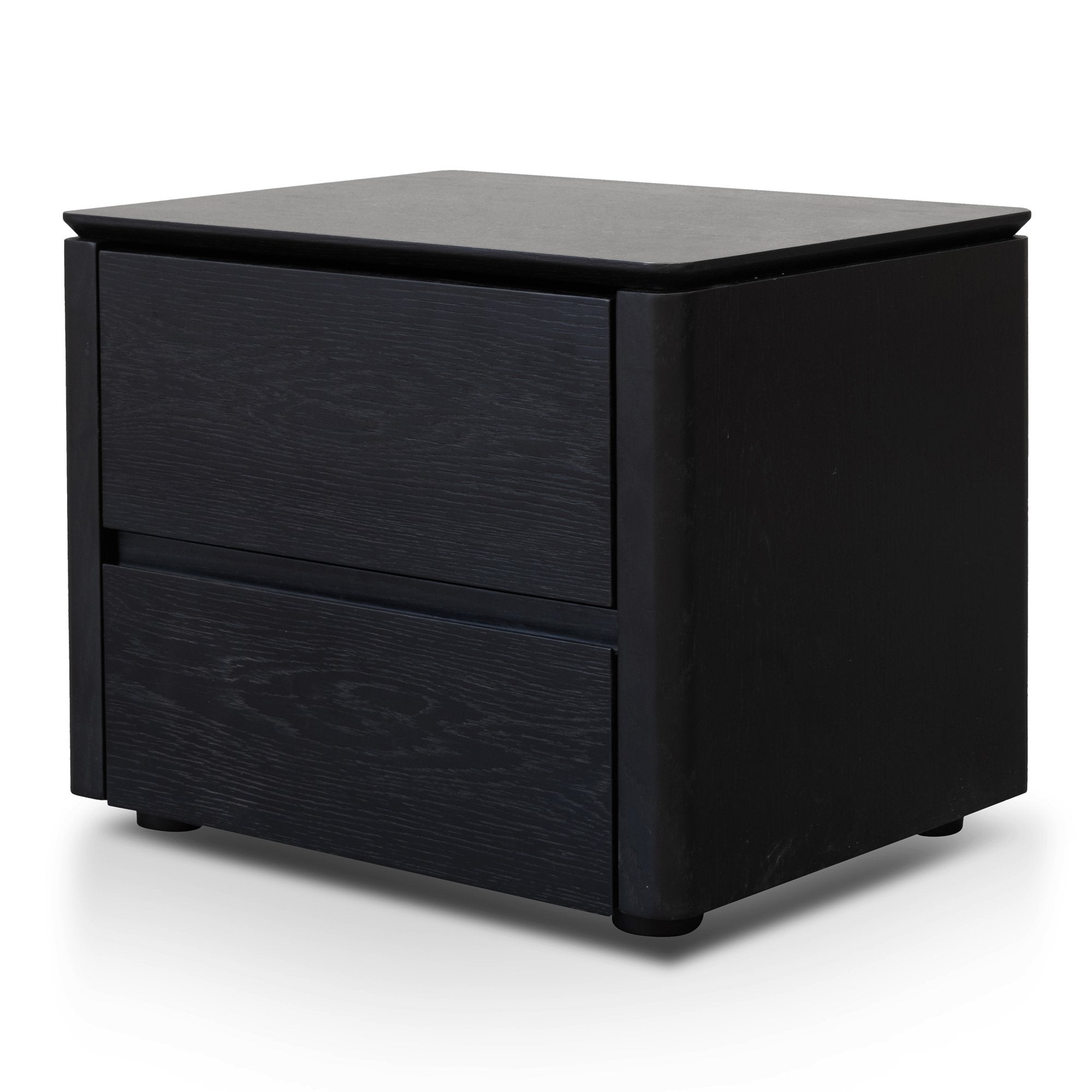 Norris Bedside Table - Black Oak Veneer Bedside Table Century-Core