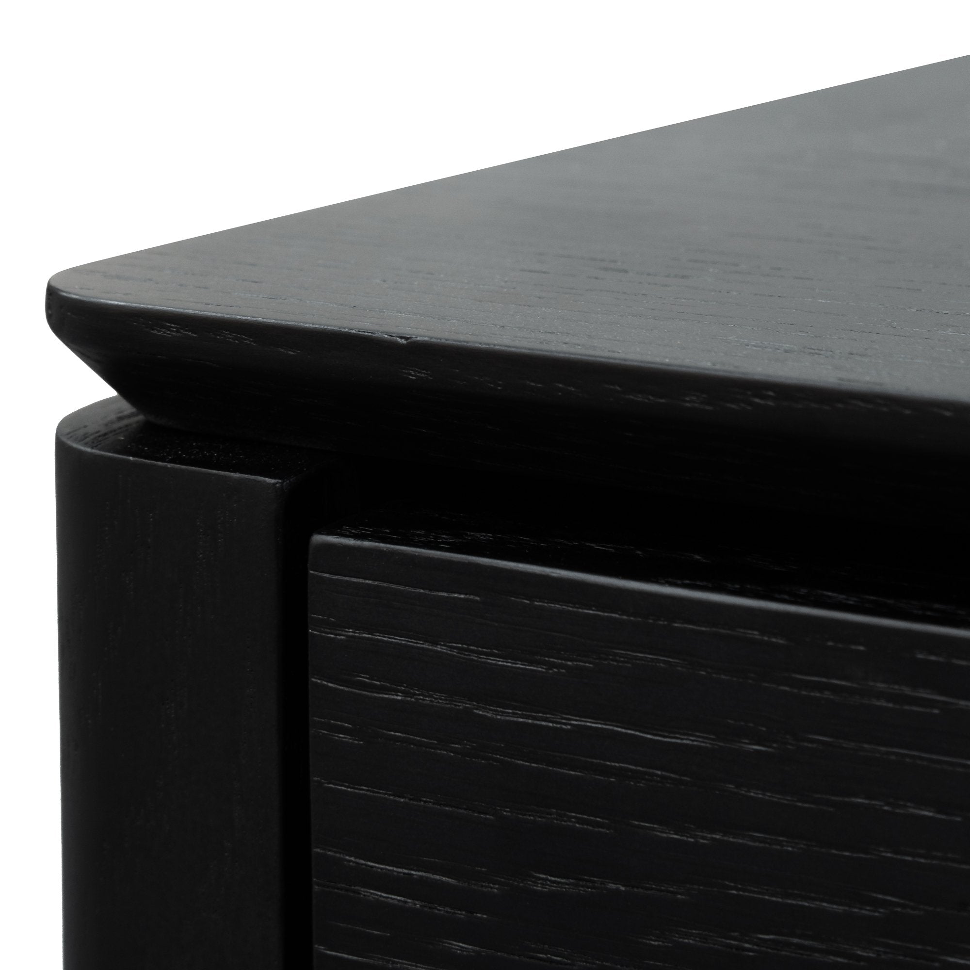 Norris Bedside Table - Black Oak Veneer Bedside Table Century-Core