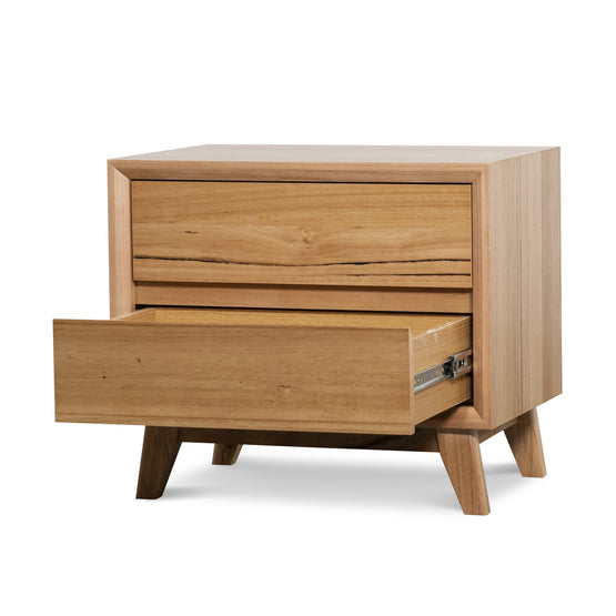 Jevan Bedside Table - Messmate Bedside Table AU Wood-Core   
