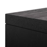 Bonnie Bedside Table - Textured Espresso Black Bedside Table Valerie-Core   