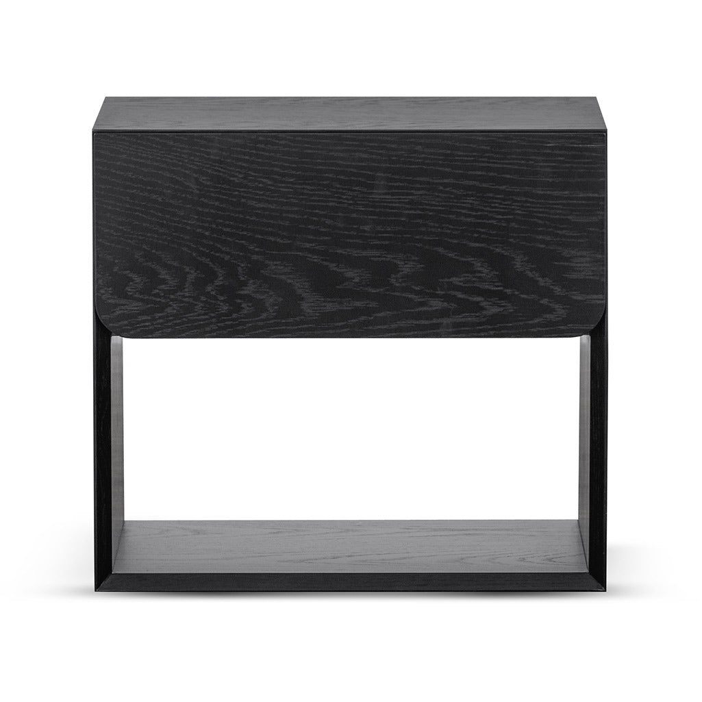 Ex Display - Lonny Oak Bedside Table - Black Bedside Table Century-Core