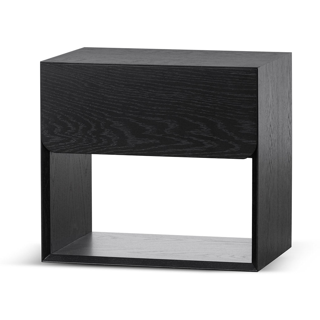 Ex Display - Lonny Oak Bedside Table - Black Bedside Table Century-Core