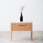 Allison Wooden Bedside Table - Natural Bedside Table Century-Core   